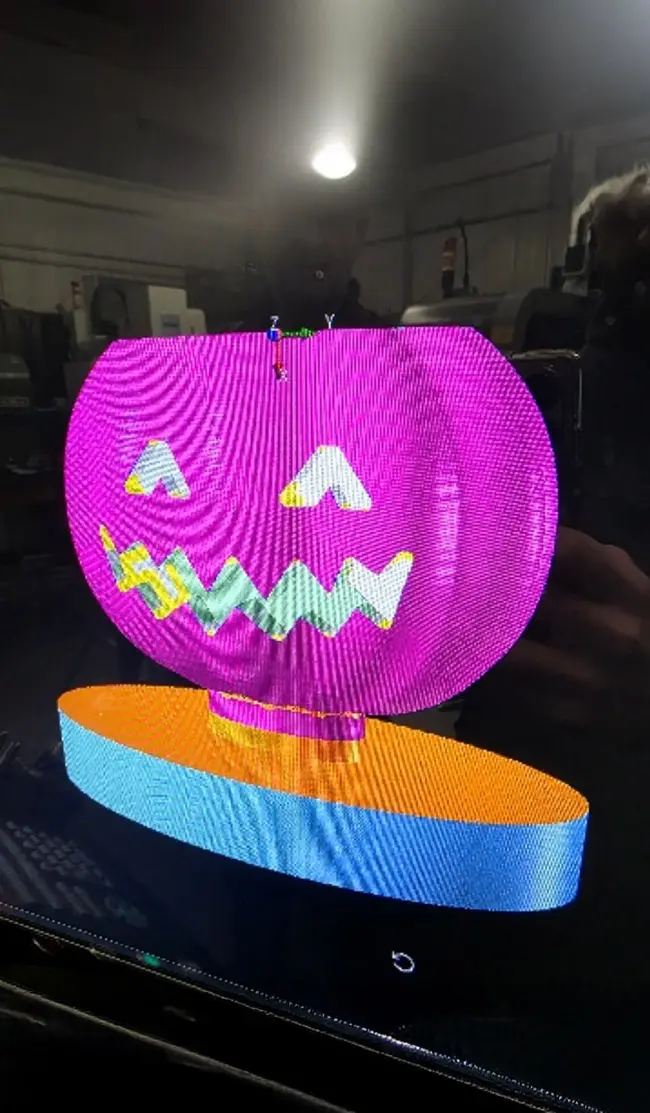 A machined Halloween pumpkin made from 6082 T6 aluminium for a superior finish