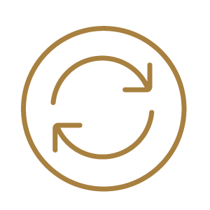 An icon of circular arrows representing the combination of CAD and CAM