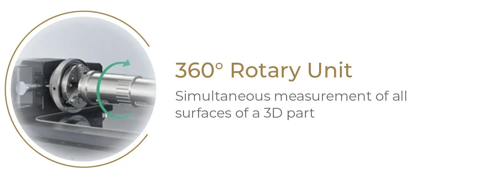 Photo showing the 360° Rotary Unit of the Keyence IM 820 machine