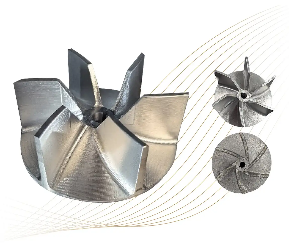 Image of a replacement fan for a floor sanding machine, showcasing precision machining and 3D modeling by Avonside Engineering