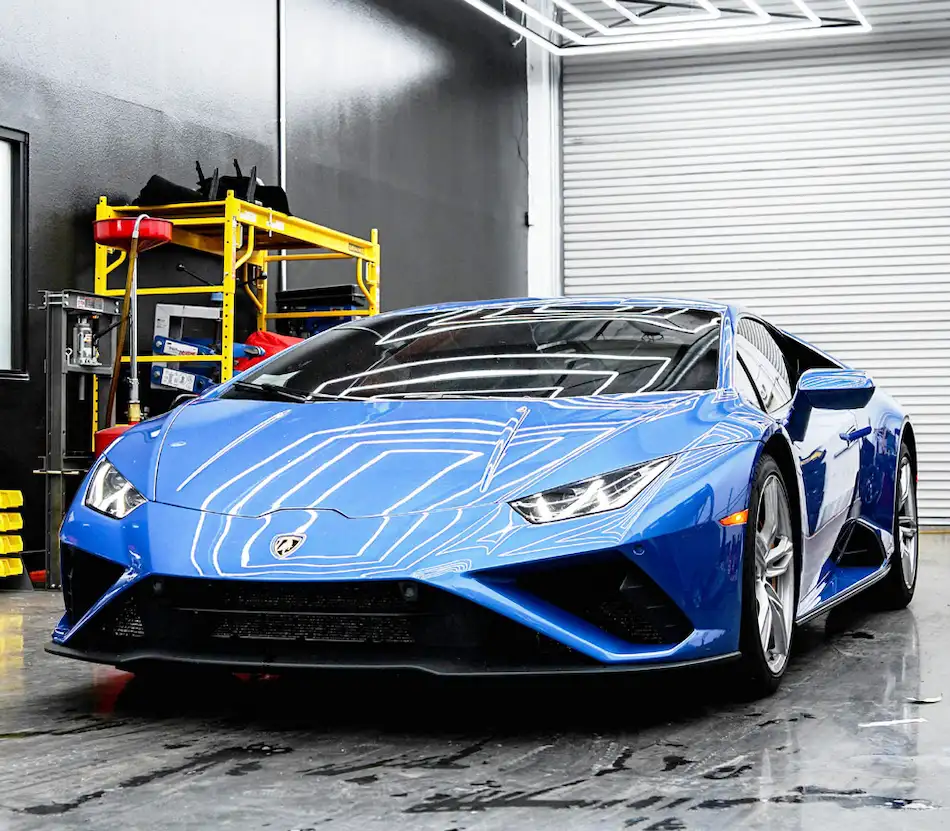 A sleek sports car parked, showcasing Avonside Engineering's high-quality components for the automotive industry